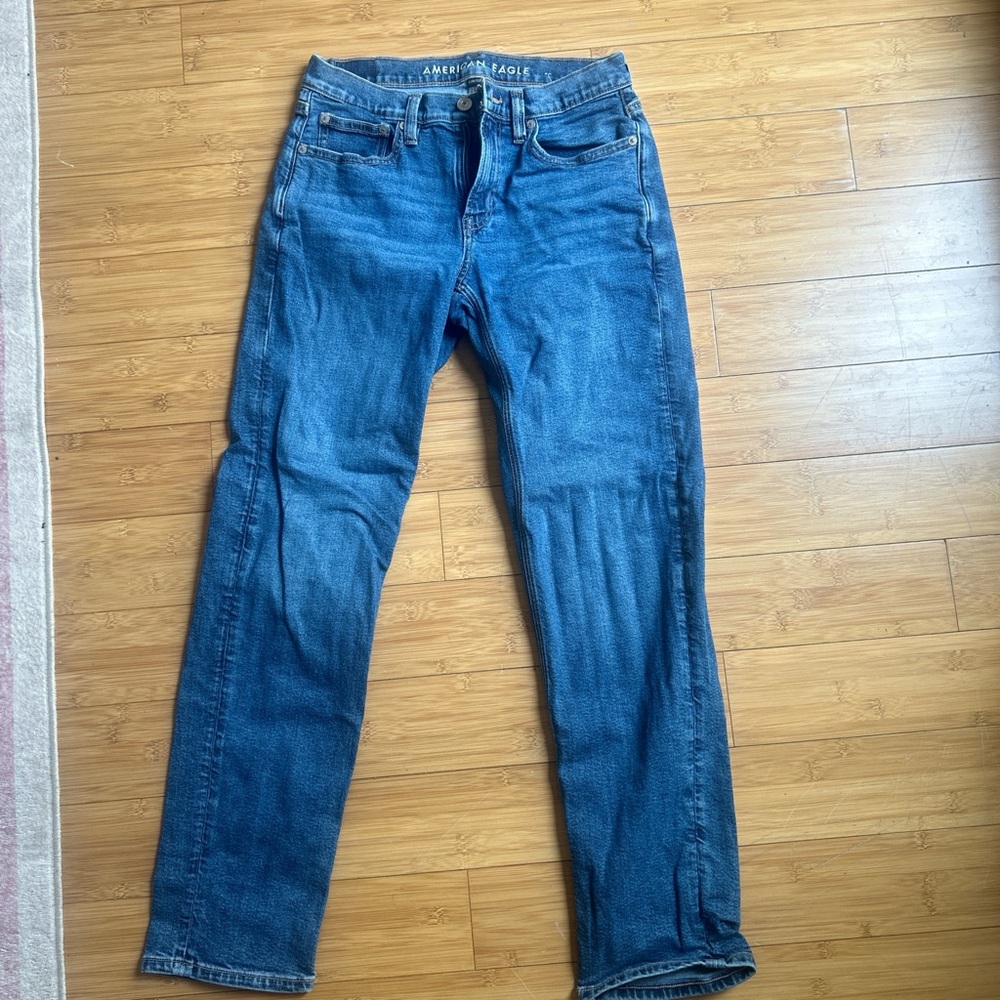 American Eagle Dark Wash Low Rose Denim